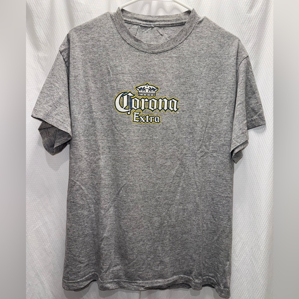 Vintage Y2K Corona Extra Beer Office Manager Men’s Gray Short Sleeve T-Shirt M/L
